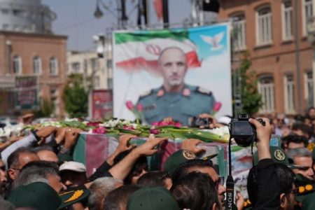 پیکر شهید سردار جواد نارنجی در ارومیه تشییع شد