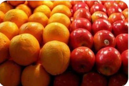 ۲۸۴ تن سیب و پرتقال تنظیم بازاری در آذربایحان غربی توزیع شد