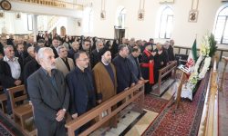برگزاری مراسم چهلمین روز شهادت رهبر معظم انقلاب در کلیسای کاتولیک آشوری و کلدانی ارومیه